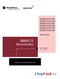 Datasheet MC68HC912DG128A manufacturer Motorola
